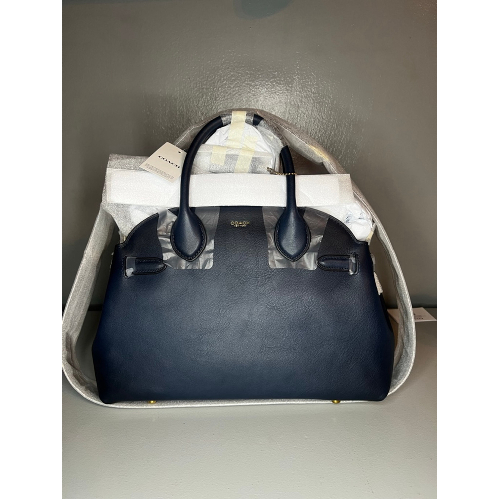 COACH Soft Empire Carryall 28 Navy - Picture 2 of 10